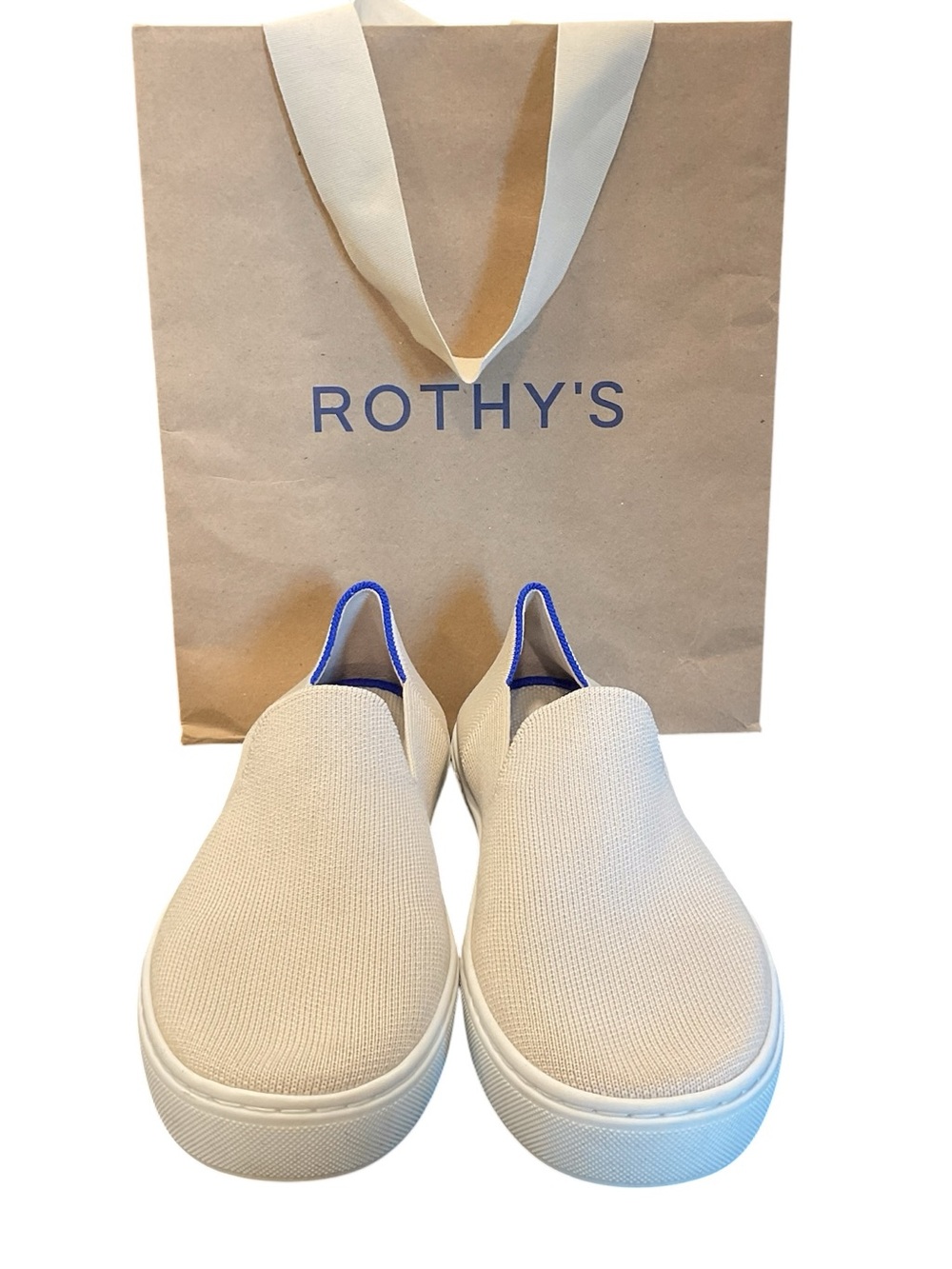Rothy’s Cream Slip on sneaker 7.5